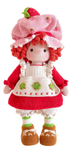 Patrón Guía Rosita Fresita Frutillita A Tejida A Crochet