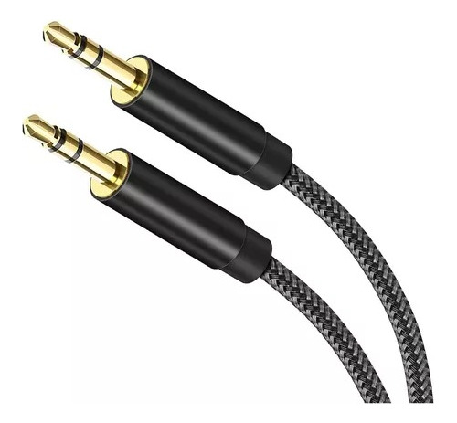 Cable De Audio Auxiliar Trenzado 3.5 Mm 2 Metros