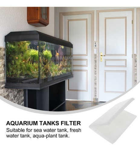 Almohadilla Para Pecera Con Filtro De Fibra Blanca Aquarium