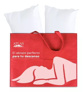 Almohadas 2 Pack Estándar, Confort Suave. Atlas Del Descanso Color Blanco