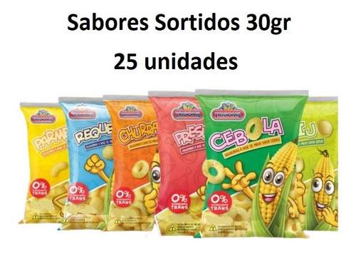 Salgadinhos Trigomil Sabores Sortidos C/ 25 Un De 30gr