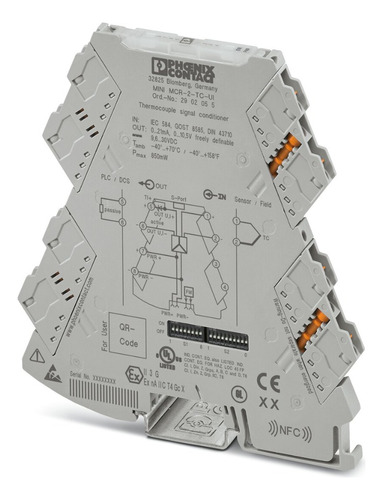 Convertidor Temperatura Mini Mcr-2-tc-ui Phoenix 2902055