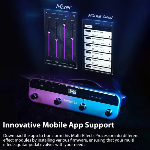 Pedal De Efeitos De Guitarra Elétrica Mooer Multi- Processor