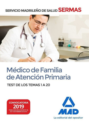 Medico Familia De Atencion Primaria Servicio Madrid Test ...