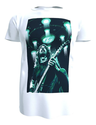 Polera Dave Grohl, Polera Foo Fighters, Unisex, 100% Algodón