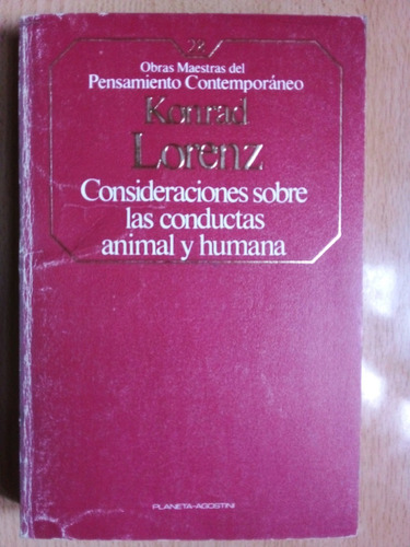 Consideraciones Sobre Las Conductas Animal Y Humanas A99