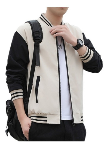 Chaqueta Cuello Alto Uniforme Baseball Juvenil Casual Fashio