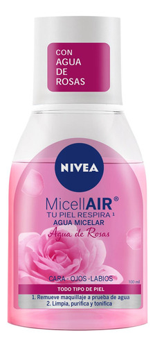 Agua Micellar Desmaquillante Nivea Agua De Rosas 100 Ml