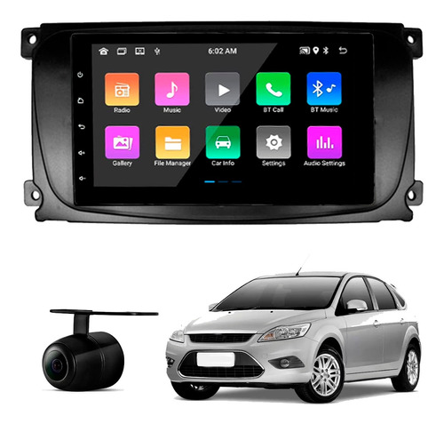 Central Multimídia Android 2gb Carplay Ford Focus 2009-2013