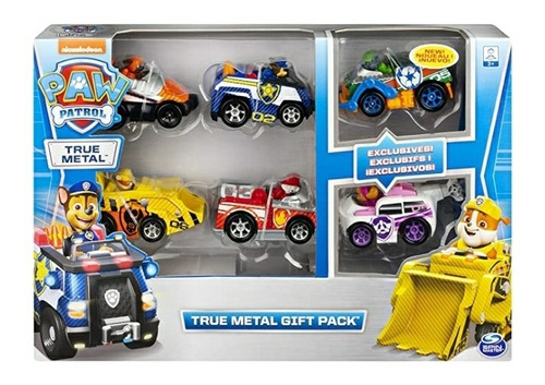 Paw Patrol Pack De Carros De Metal X 6.