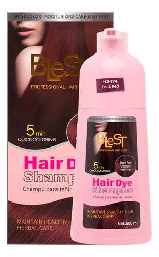 Blest Shampoo Para Teñir Cabello Y Cubre Canas 500ml
