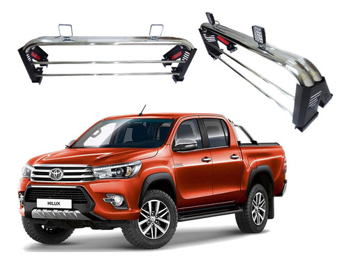 Barra Antivuelco Acero Kanroad Sport Toyota Hilux 2016-2021