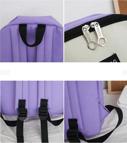 Juego de cuatro mochilas Kuromi, lonchera, funda, bolsa, color Style 3