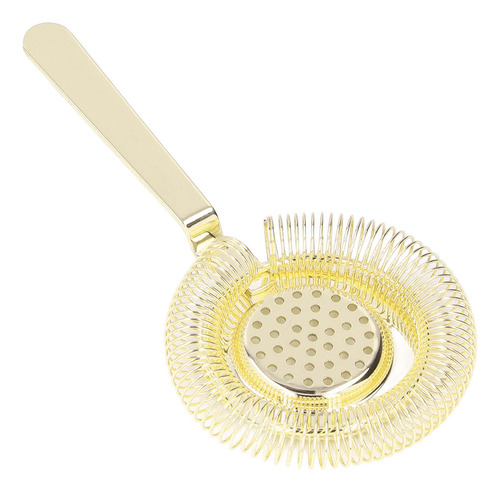 Colador De Cubitos De Hielo Dorado Para Filtrado Fino De Bar