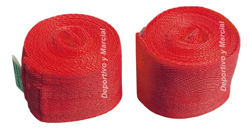 Imagen 4 de 7 de Par De Vendas Boxeo Pulgar Y Abrojo 2 Mts Artes Marciales