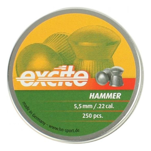 Chumbinho Precis¿o H&n Excite Hammer 5,5mm 250uni-