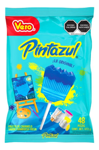 Paleta Pinta Azul Vero 40 Pzas