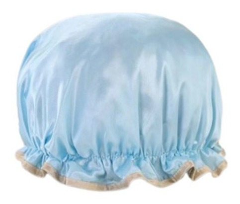 Gorro De Baño Con Forro Satinado Azul Celeste