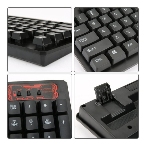 Teclado Y Mouse Gamer Inalámbricos 2.4ghz Bluetooth Hk6500