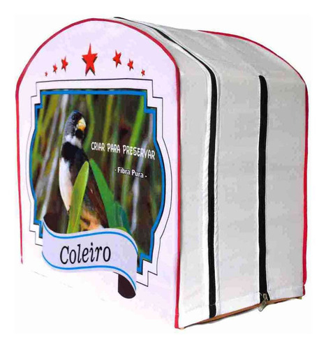 Capas De Gaiola De Coleiro Papacapim Baiano 2 Fechos Lateral