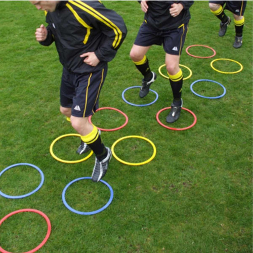 Set X12 Aros De Agilidad 60cm Entrenamiento Deporte Futbol