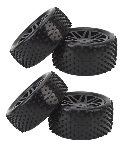 Neumáticos Rc Wheels, Juego De 4 Piezas, 1/10, Buje En V, 2