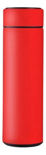 Garrafa Térmica Em Aço Inox Led Digital 500ml Cor Vermelho
