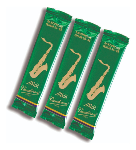 Kit 3 Palhetas Sax Tenor Vandoren Java 1,5-2,0-2,5-3,0-3,5 