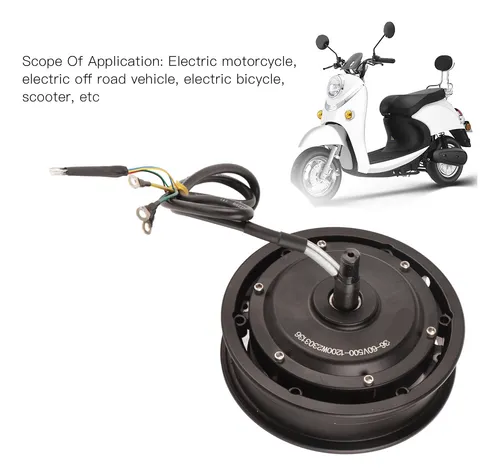 Motor De Cubo De Rueda De 1200 W, 10 Pulgadas, 36 V, 60 V, 5