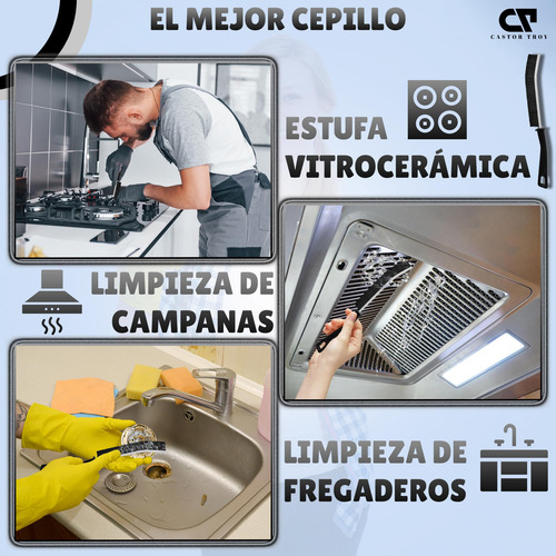 Cepillo Limpieza Hogar - Pack 4 Cepillos Limpieza Hogar -