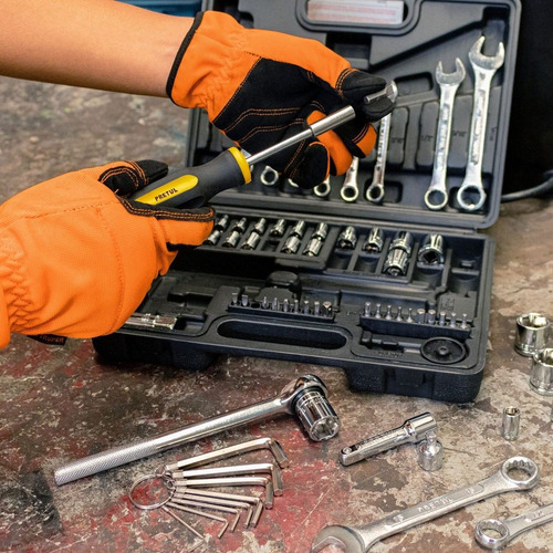 Set 70 Pz Llaves Dados Puntas Y Matraca Automotriz