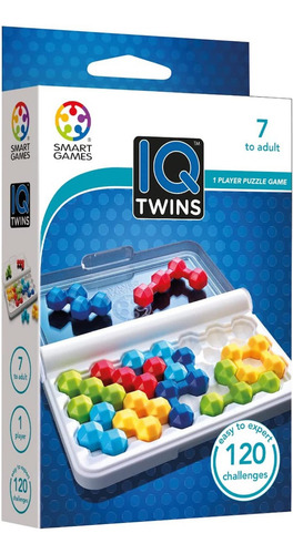 Juego Mesa Iq Twins Smart Games 120 Retos Logica Progresiva