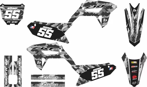 Kit Adesivo Moto Cross Trilha Crf 230 0,20mm Biker Lm272