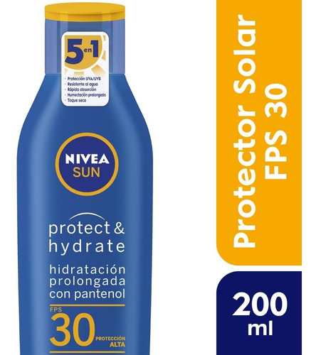 Nivea Sun Loción Hidratante Fps 30 Protector Solar 200ml
