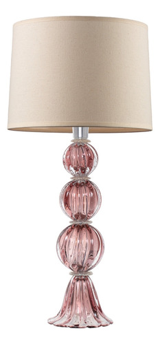 Par De Abajures De Cristal Murano Grandes P/ Quarto E Sala Cúpula Não Acompanha Cúpula Estrutura Vintage Rose