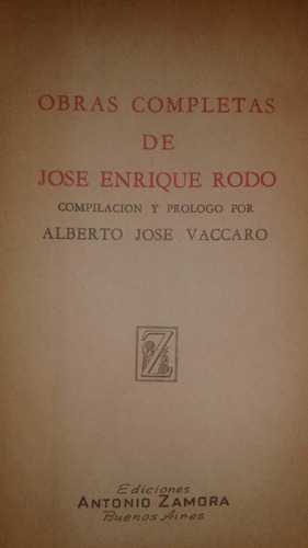 Obras Completas De Jose Enrique Rodo