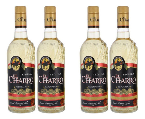 Pack De 2 Tequila El Charro Reposado Dos Botellas 750 Ml