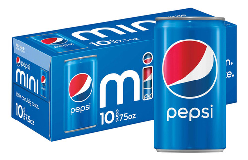 Pepsi Soda, 7.5 Onzas (paquete De 10)