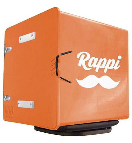 Caja Delivery Super Naranja Con Base Extraible En Cycles