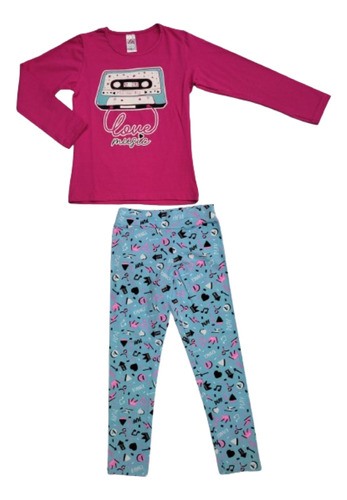 Legg E Blusinha Criança Infantil Frio Roupa Menina Inverno