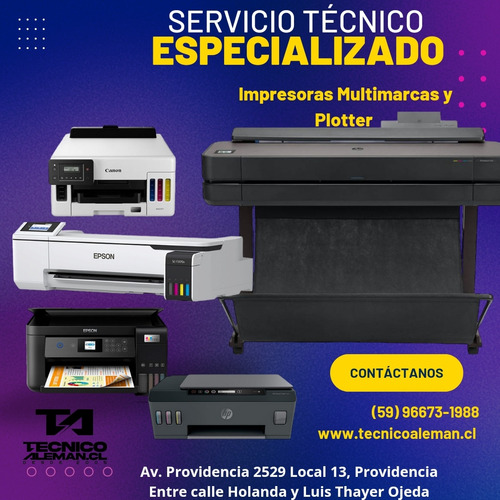 Servicio Técnico De Impresoras Fotocopiadoras Y Plotter 