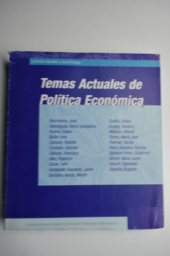 Temas Actuales De Política Económica                     C72