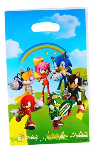 6 Bolsas Para Dulces Para Fiesta Con Tematica De Sonic