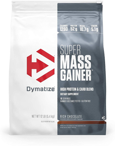 Dymatize Nutrition Super Mass Gainer 12 Lbs - Chocolate