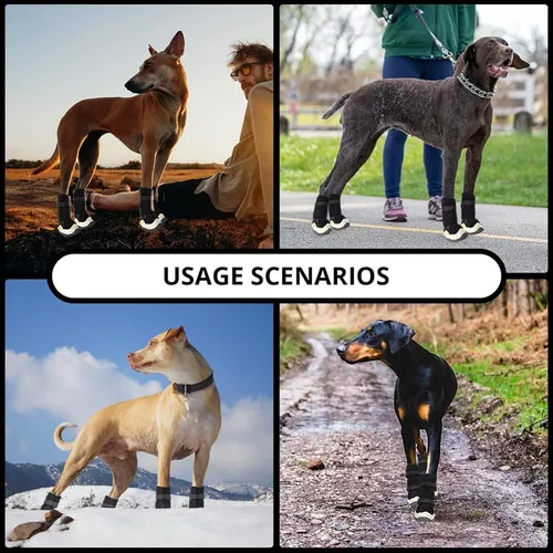 Zapatos Para Perros Para Pavimento Caliente Botas Antidesliz