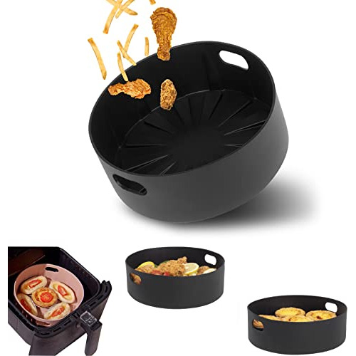 Miracredo Air Fryer Silicone Liners, Food Safe Air Fryer Sil