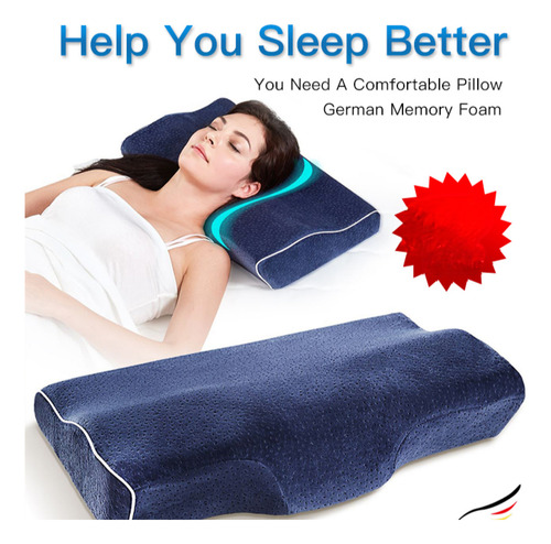 Almohada Viscoelástica Con Forma De Mariposa Para Dormir Cóm