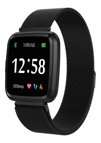 Reloj Inteligente Smartwatch Y7 Negro Ip67 Pulso Met lico Cuotas