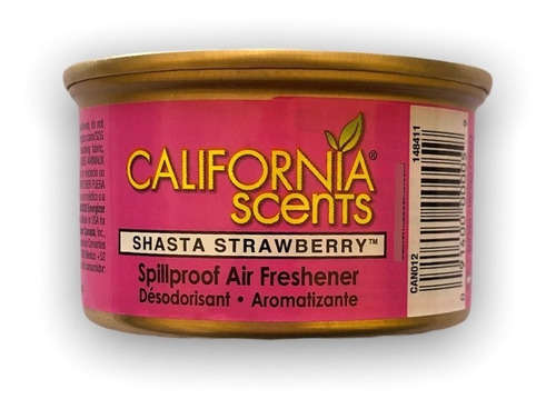 Aromatizante California Scents Bote 42g Almohadilla Strawber