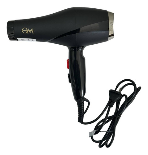 Secador De Pelo Om Profesional Frio Calor 1800w Color Negro